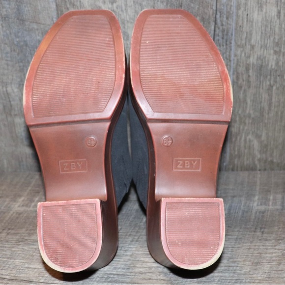 Chunky Block Heel Mules Square Toe Platform Casual Slip-on Slippers Sandals. 6.5 - Picture 5 of 5